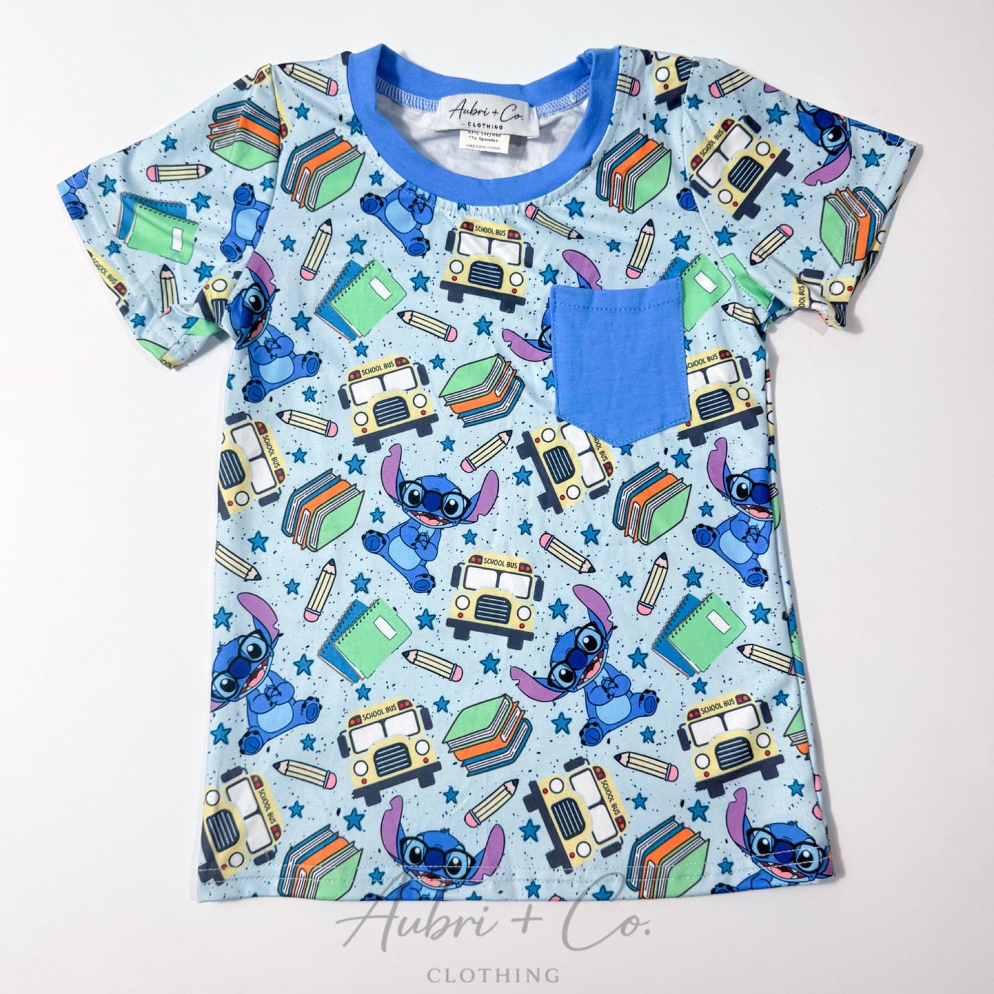 Blue School Alien Pocket Tee