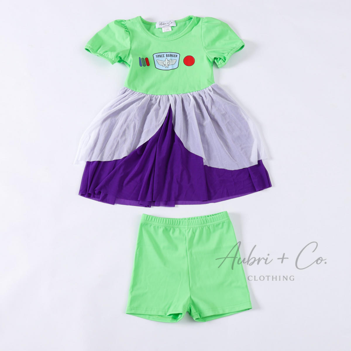 Space Ranger Athletic Yoga Tulle Short Set