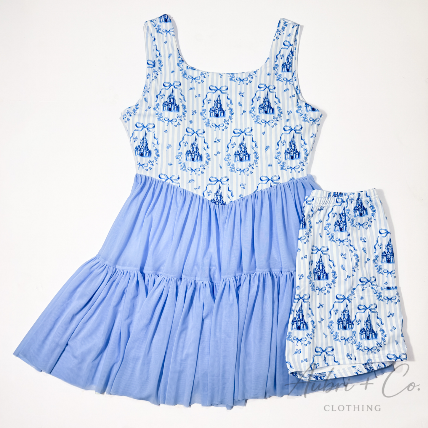 ADULT Meet Me at the Castle Yoga Tulle Dress + Short Set