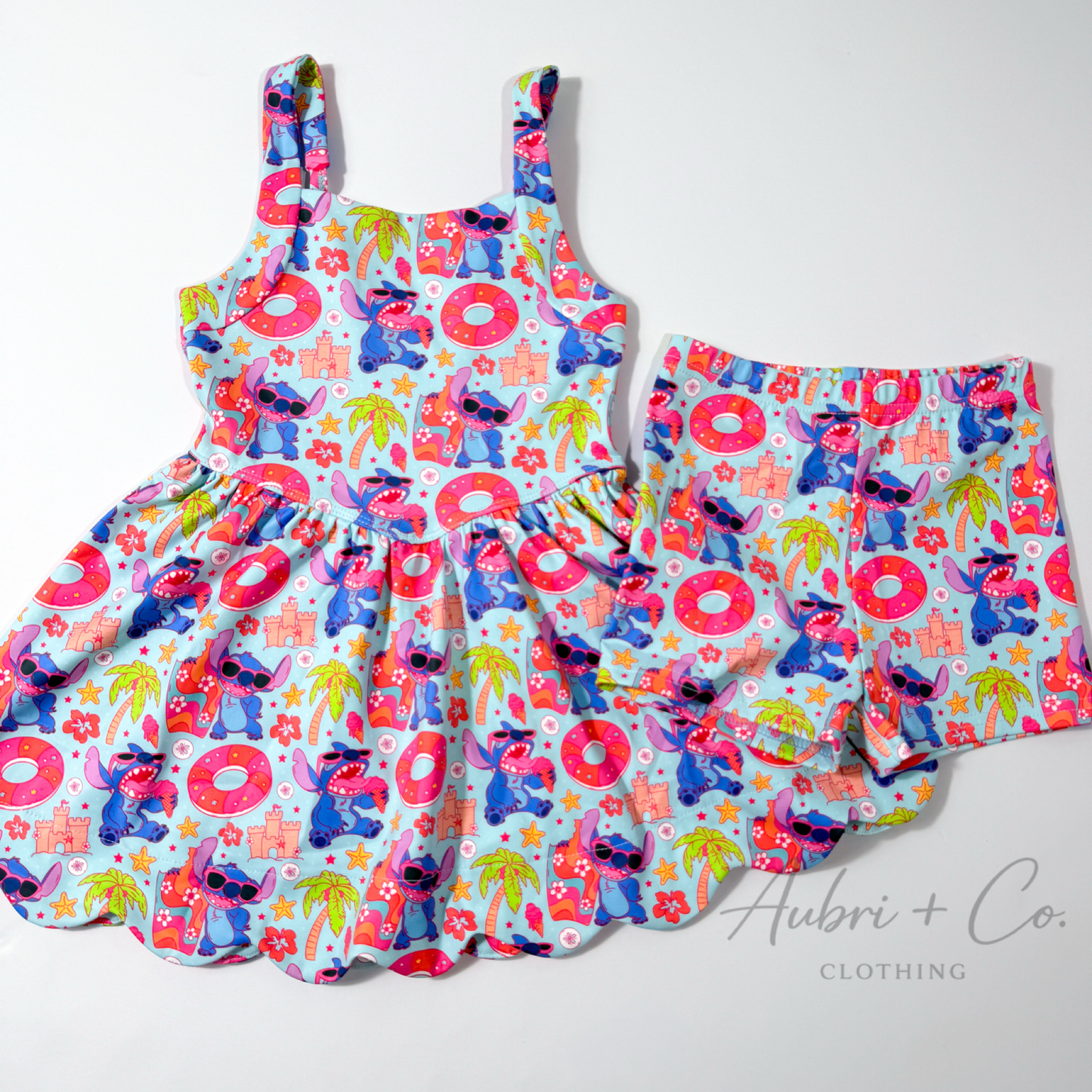 Ohana Beach Athletic Yoga Dress + Short Set