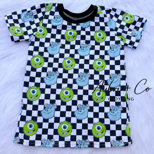 Checker Monster Tee