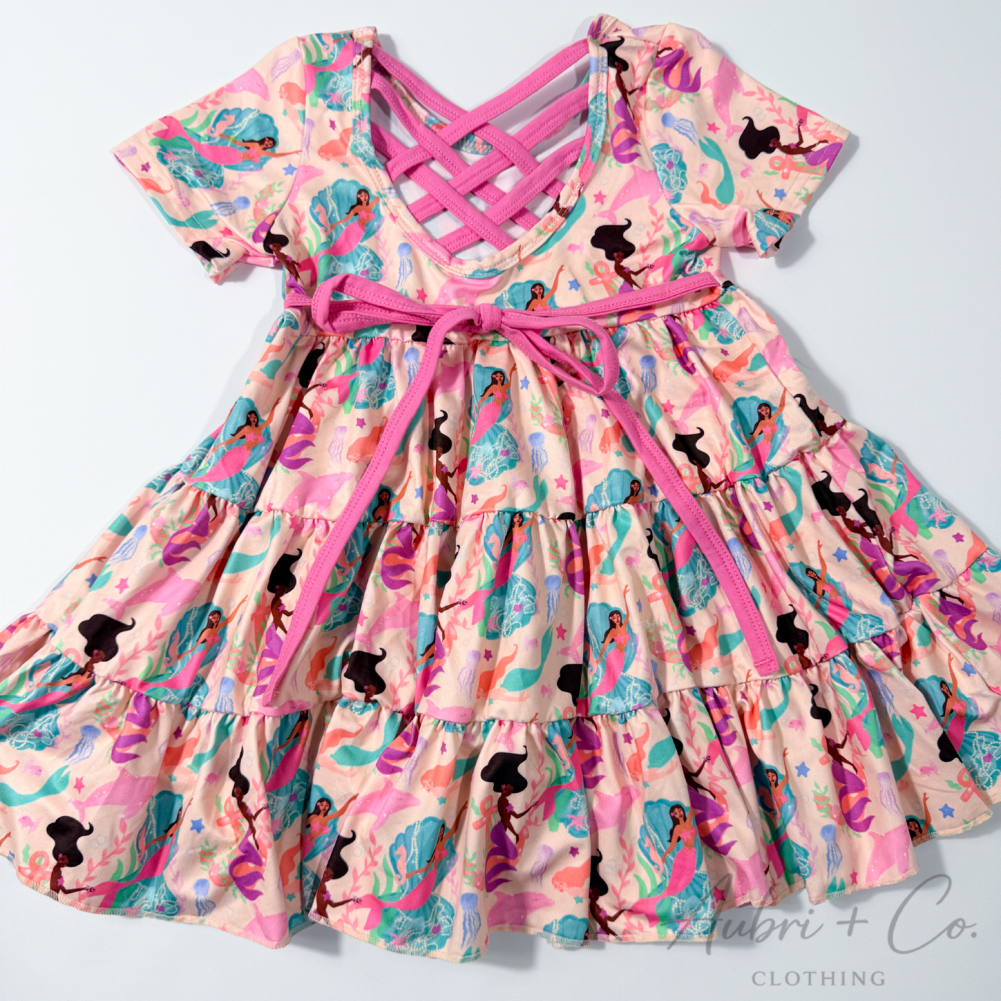 Merbabe Tiered Twirl Dress