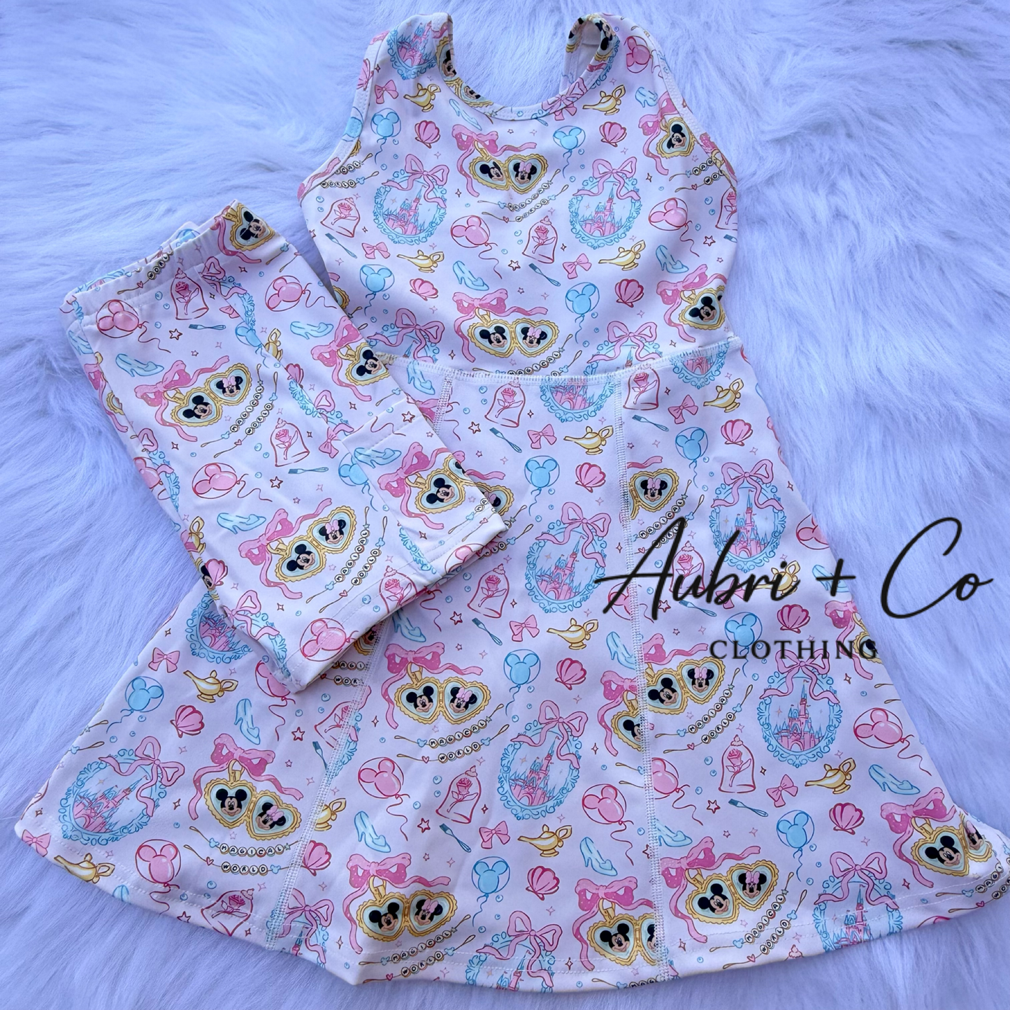 Pink Magic on Main St. Athletic Yoga Dress + Short Set