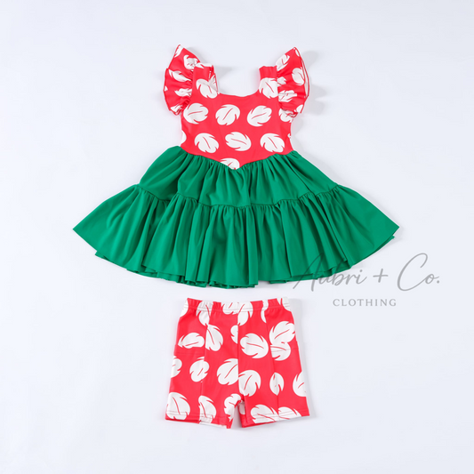 Ohana Lilo Athletic Yoga Dress + Short Set