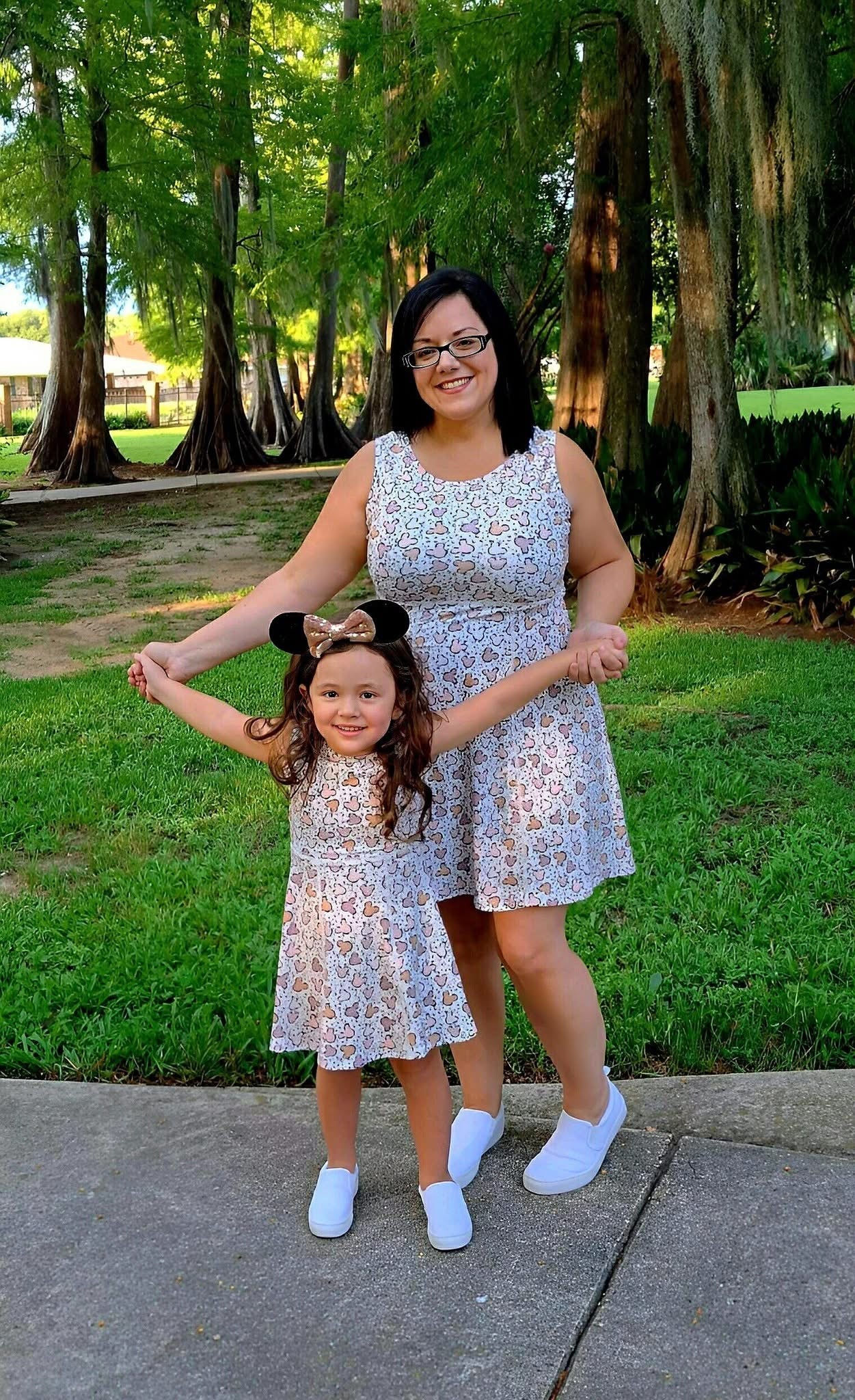 ADULT Leopard Mouse Athletic Yoga Dress + Short Set