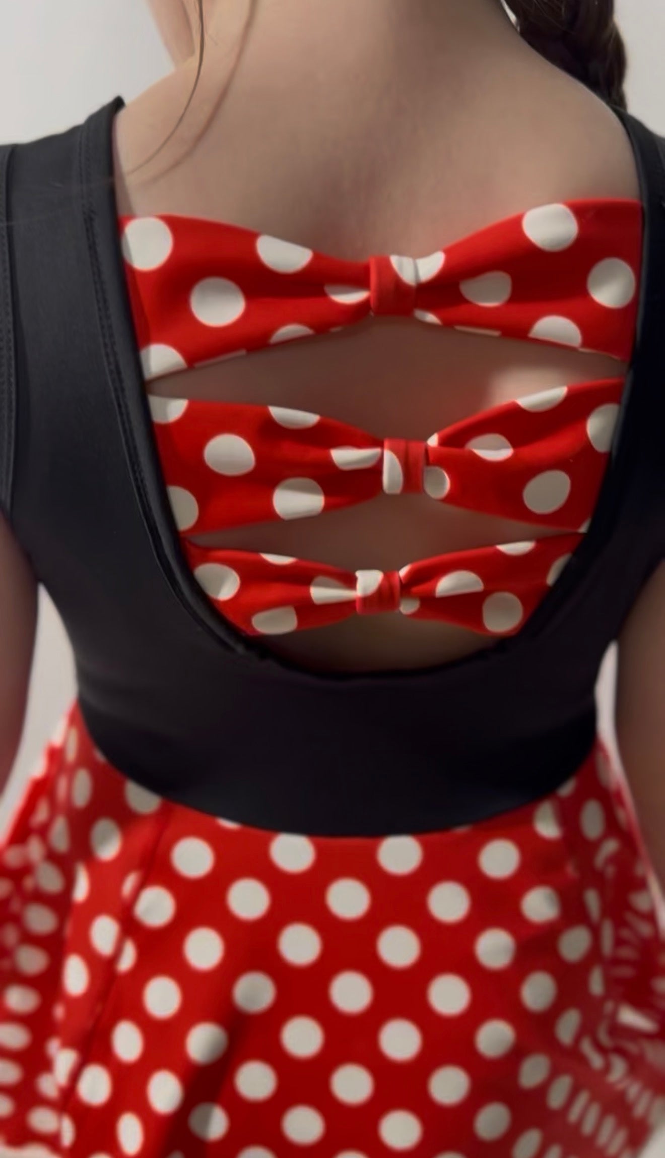 ADULT Red Polka Dot Athletic Yoga Dress + Short Set AUG VAULT