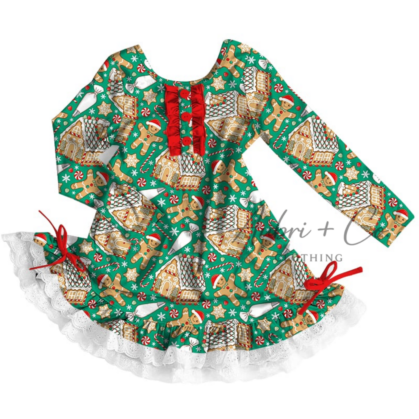Gingerbread Lane Lace Pajama Dress