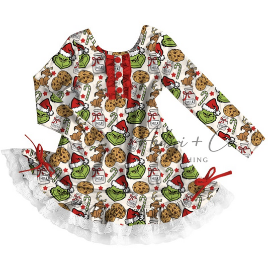 Mean One and Cookies Lace Pajama Dress