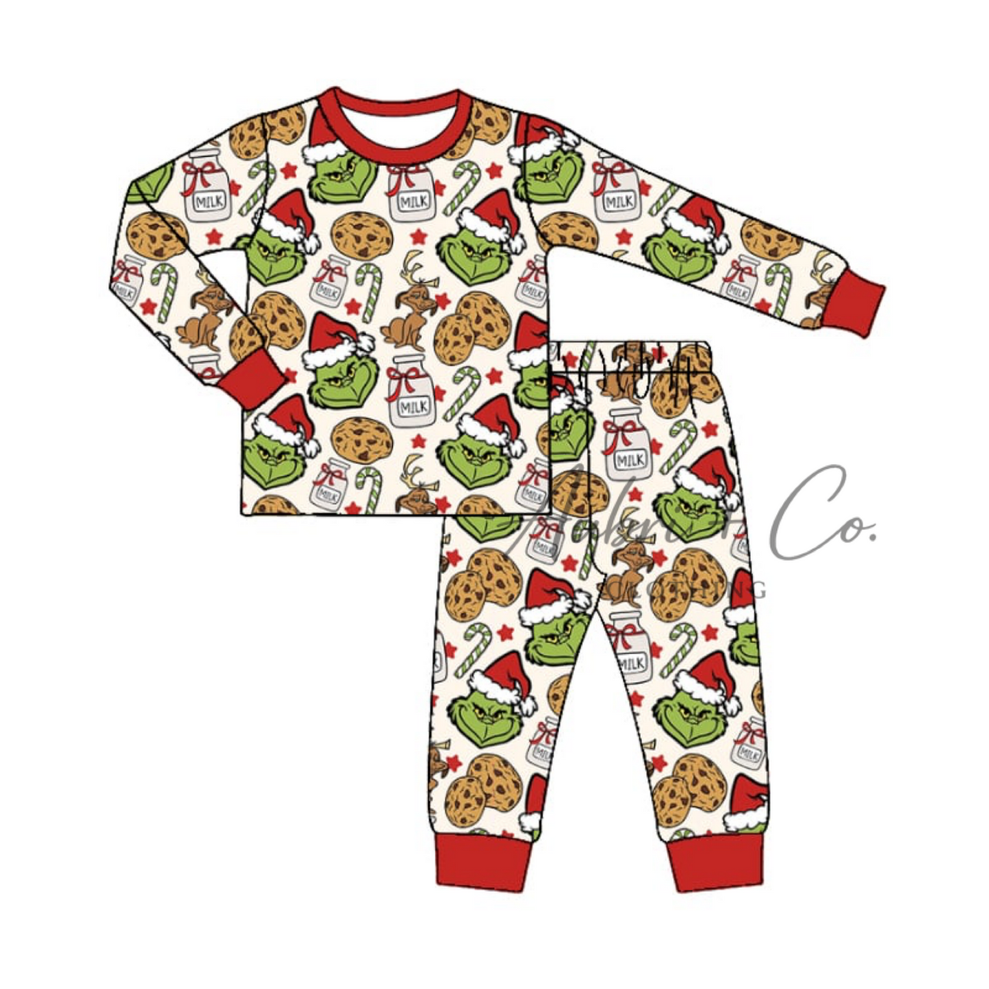Mean One and Cookies Pajama Set