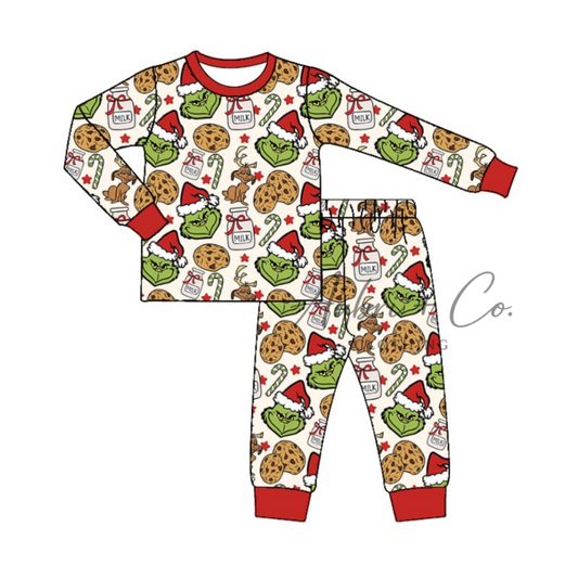 Mean One and Cookies Pajama Set