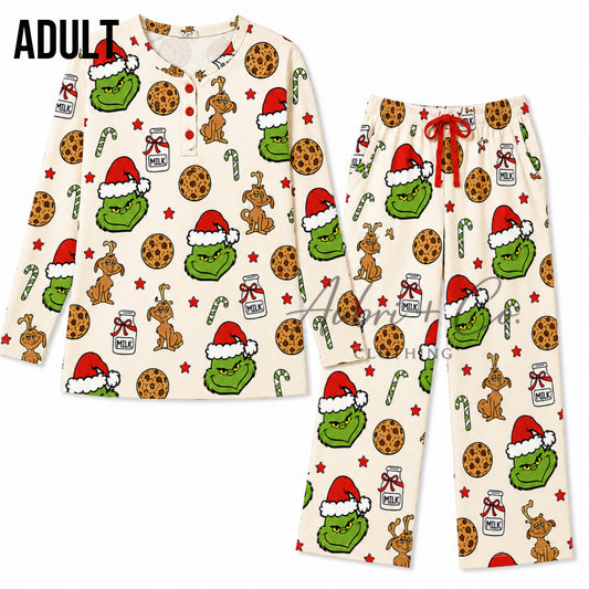 ADULT Women’s Mean One and Cookies Pajama Set