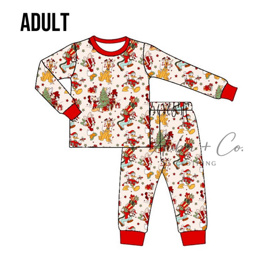 ADULT Merry Mouse Friends Pajama Set