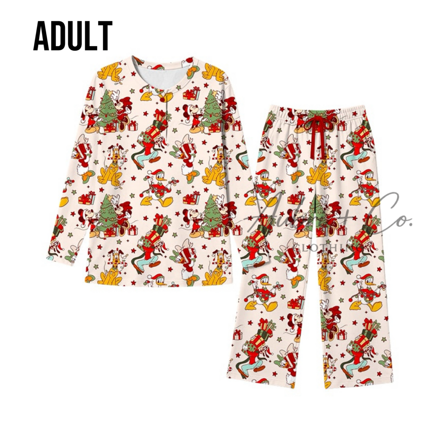 ADULT Women’s Merry Mouse Friends Pajama Set