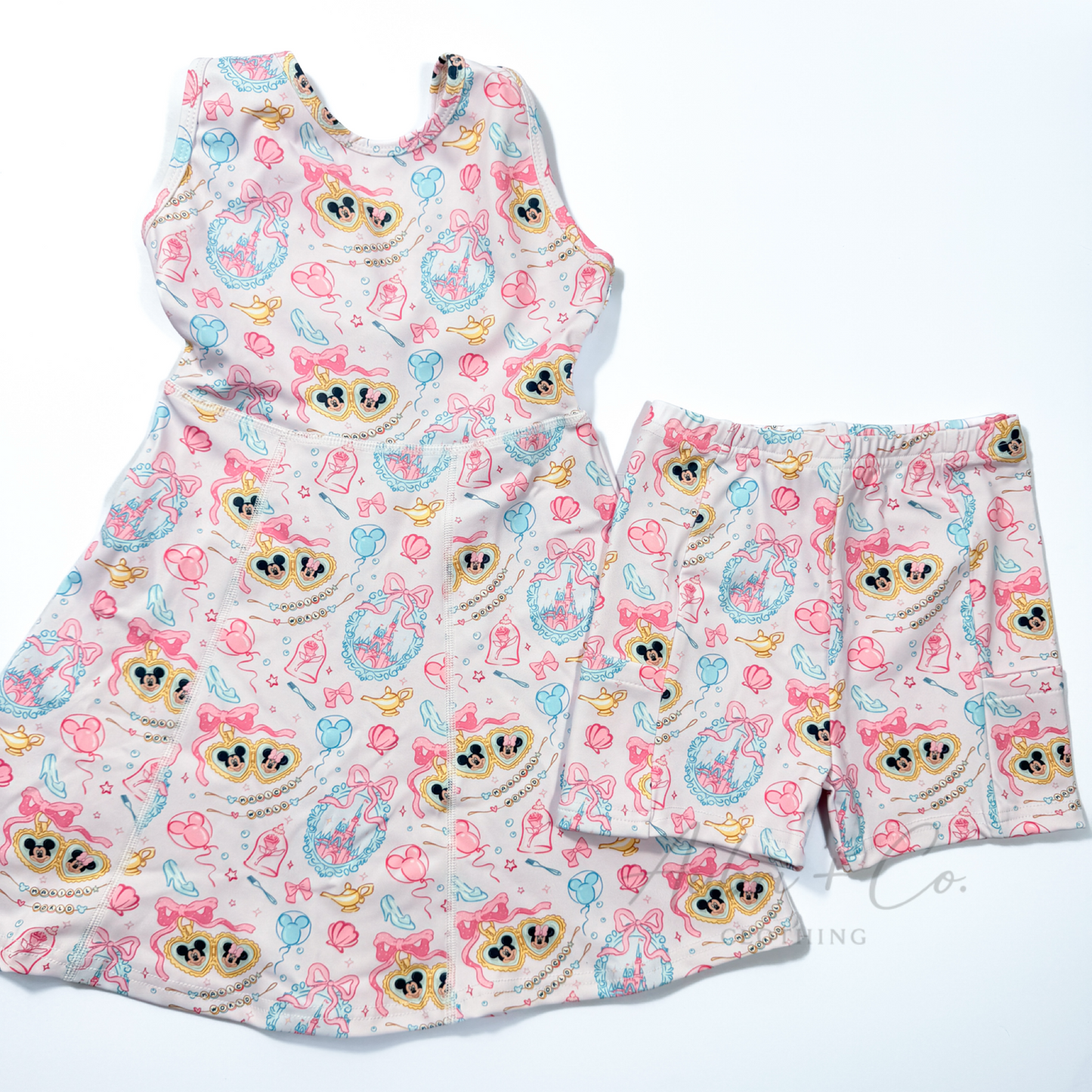 Pink Magic on Main St. Athletic Yoga Dress + Short Set