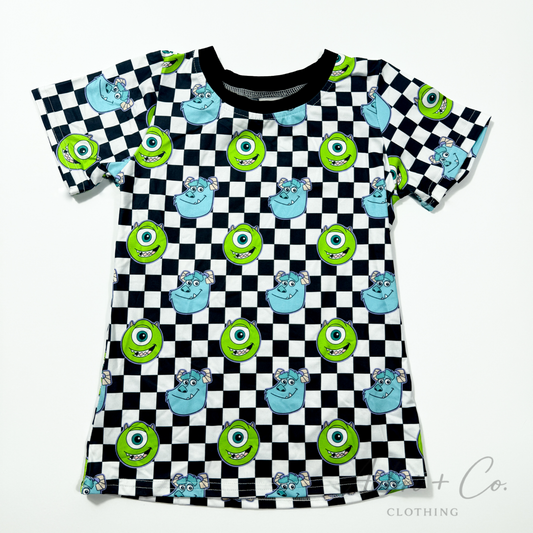 Checker Monster Tee