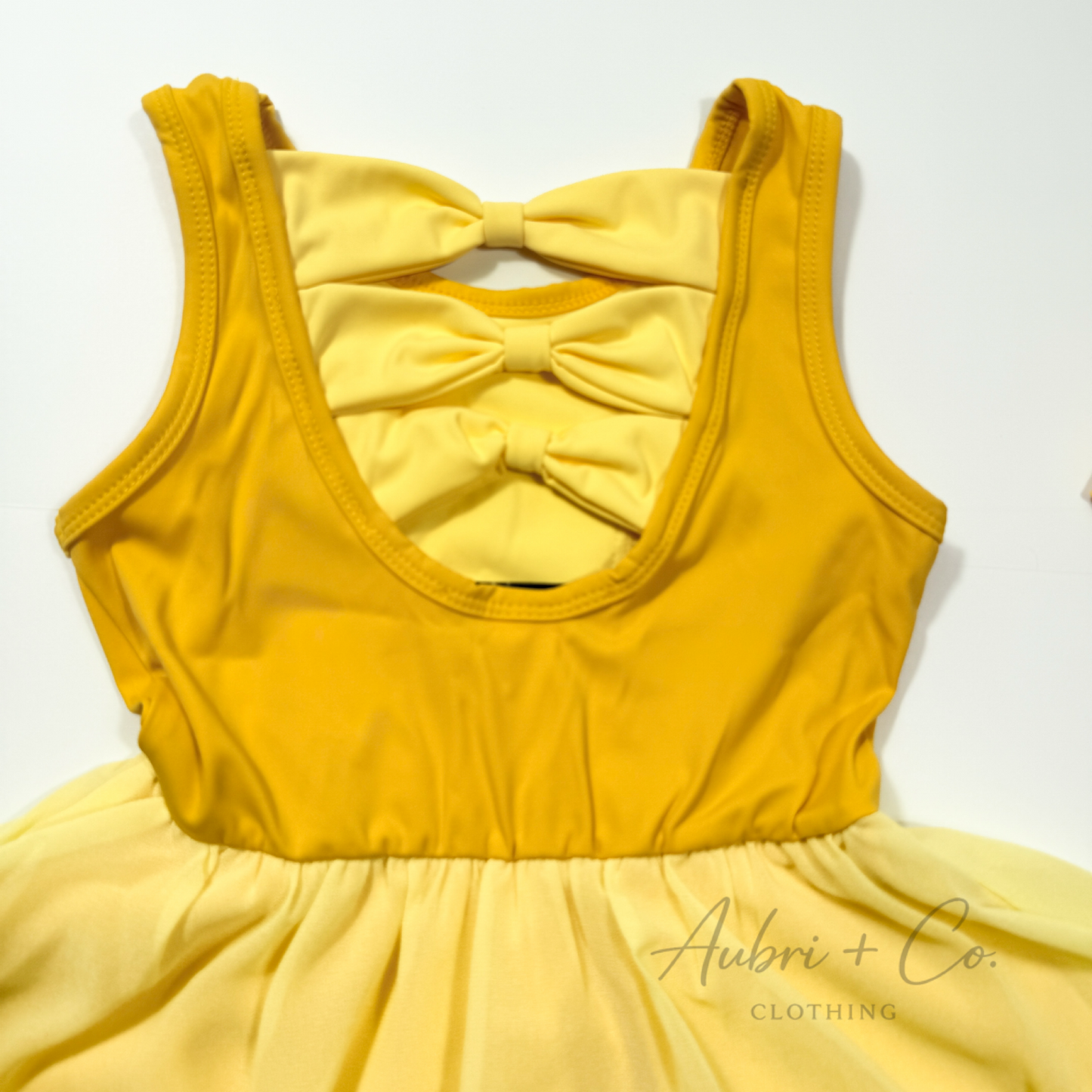 Book Princess Bow Back Athletic Yoga Dress + Short Set