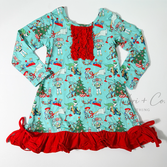Festive Toys Pajama Dress